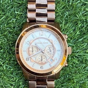 Michael Kors Rose Gold Chronograph Watch